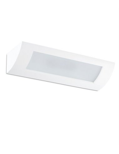 Chera wall light - Faro - White plaster lamp, G9, 40 cm