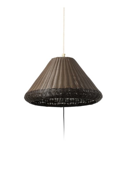 Saigon outdoor portable light and pendant light - Faro - Synthetic wicker, 103 cm 