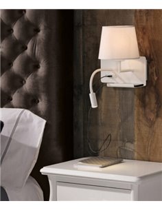 Wall light Hold - ACB - Right, Reading lamp, USB Charger 