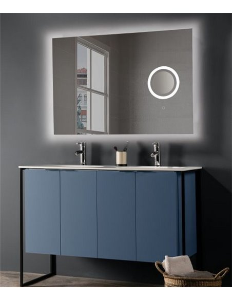 Olter illuminated Bathroom Mirror - ACB - Freestanding Perimeter Light, Magnifying Mirror, LED 3000K, Tactile 