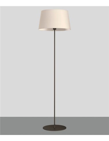 Stilo Floor Lamp - ACB - Black, White lampshade, 150 cm