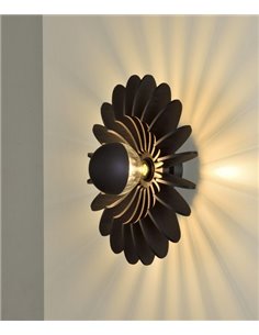 Rosa del Desierto wall light - ACB - Black wood lamp 2