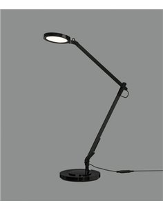 Luxa black desk lamp - ACB - Black lamp, Touch button, 3 intensities 2