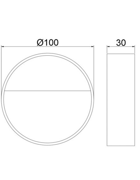 Spica outdoor wall light - ACB - Anthracite lamp, IP65, 10 cm
