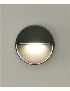 Spica outdoor wall light - ACB - Anthracite lamp, IP65, 10 cm