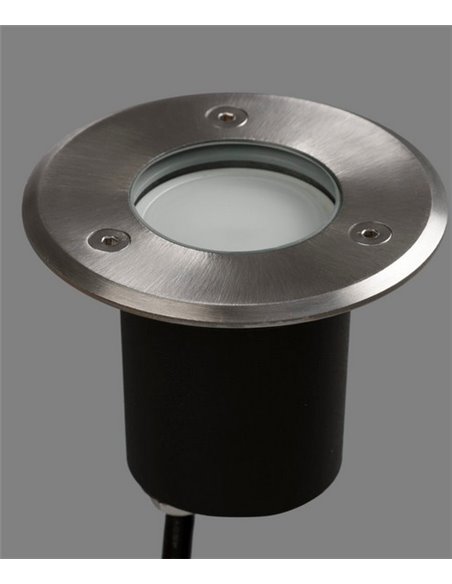 Nemo outdoor floor spotlight - ACB - Stainless steel light, 10 cm