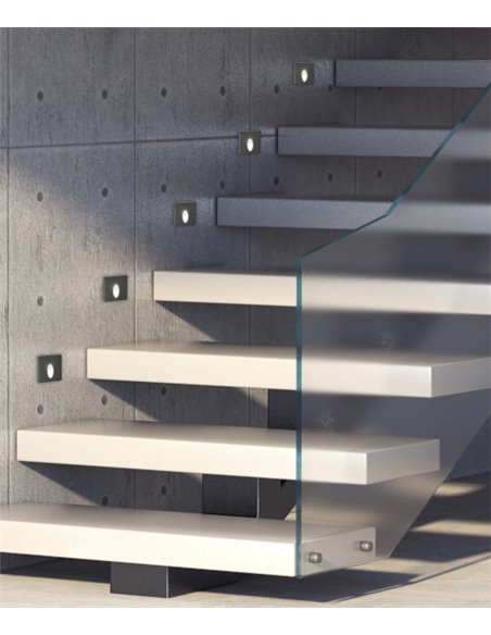 Virgo outdoor recessed spotlight - ACB - Anthracite lamp, LED 3000K