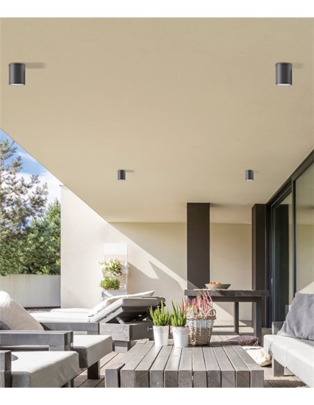 Nori outdoor surface mounted light - ACB - Anthracite lamp, IP65 