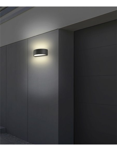 Aysel outdoor wall light - ACB - Outdoor wall light anthracite, 20.7 cm