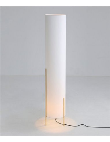 Naos golden floor lamp - ACB - Textile lamp, 130 cm