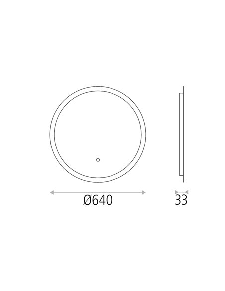 Petra Illuminated Bathroom Mirror - ACB - Touch Mirror, LED 3000K