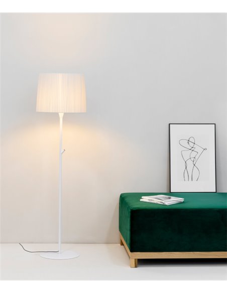 Samba floor lamp - Faro - Lampshade textile, 154 cm, 1xE27