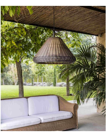 Saigon pendant light - Faro - Synthetic wicker shade 