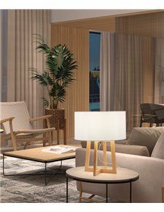Kara table lamp - Novolux - Exo - Nordic wooden table lamp