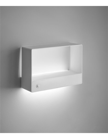 Aplique de pared Kira – Bover – Lámpara de pared blanca, LED 2700K, Regulable Triac y Pulsador