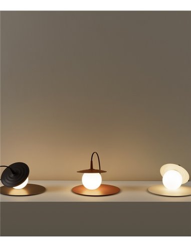 Lámpara de mesa Symphony – Milan – Lámpara decorativa, Tipo bola, visón