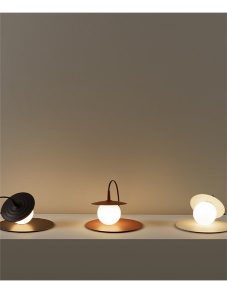 Lámpara de mesa Symphony – Milan – Lámpara decorativa, Tipo bola, visón