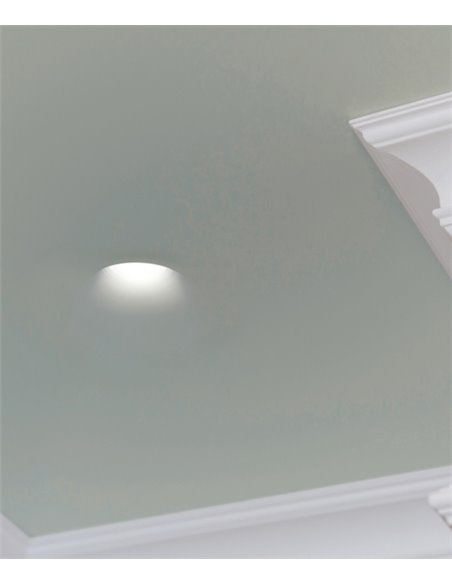 Empotrable de techo - Len Round S - Lámpara de techo de yeso, trimless, 12 cm