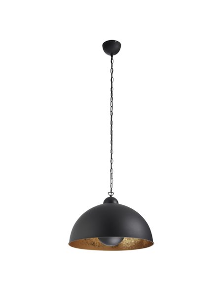 Black steel pendant light Ø 53 cm - Tanna - Exo - Novolux