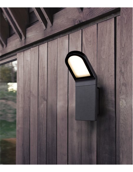 IP54 LED anthracite outdoor wall light - Castello - Dopo - Novolux