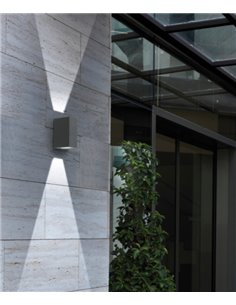 IP54 LED aluminum outdoor wall light 6000K - Ufo - Dopo - Novolux