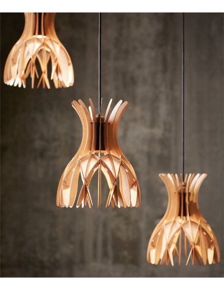 Lámpara colgante con florón estándar y 3, 4 o 7 luces disponible con 2 acabados – Domita – Bover