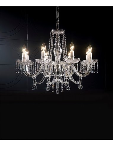 97-53.8 Pendant light - Copenlamp - Asfour crystal chandelier, 8 lights