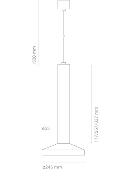 Colgante de techo BCN 50 Home - Nexia - Lámpara LED 3000K, Blanco