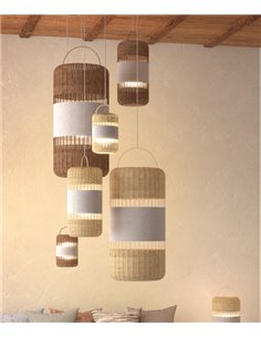 Natural pendant light - Pujol - Natural materials