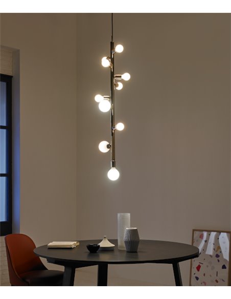 Party Pendant light - Foc - Ball Lamp, 7/10 lights, Metal chrome/gold/copper