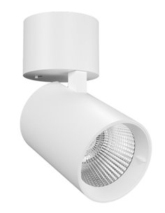 Nox ceiling spotlight - Beneito & Faure - Cylindrical spotlight, Adjustable LED lamp 355º-90º, Adjustable temperature 2.700K/3.2