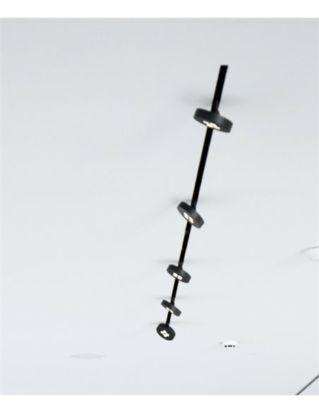 Cookie 48V magnetic track spotlight - Beneito & Faure - LED lamp 2700K or 3000K, Aluminium white or black