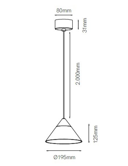 Ark pendant light - Beneito & Faure - Ceiling lamp LED 2700K/3000K, Transparent shade