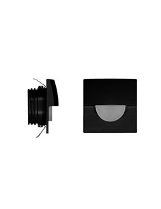 Skin recessed wall light - Beneito & Faure - Square aluminium lamp in white or black, LED 3000K, 5 cm 2