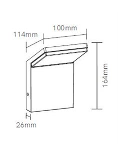 Neo outdoor wall light - Beneito & Faure - Outdoor LED light 3000K/4000K, Aluminium white or black
