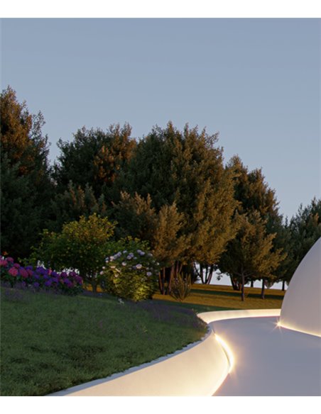 Fade outdoor floor lamp - Beneito & Faure - Modern LED light 3000K/4000K, IP65, Size: 27 cm