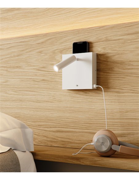 Sweet wall lamp - Beneito & Faure - LED lamp with 3 intensities, including charger and USB