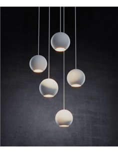 Bora recessed pendant light - Beneito & Faure - LED lamp 2700K/3000K, Ø 7 cm