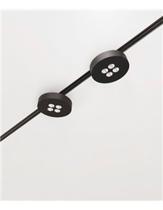 Cookie 48V magnetic track spotlight - Beneito & Faure - LED lamp 2700K or 3000K, Aluminium white or black