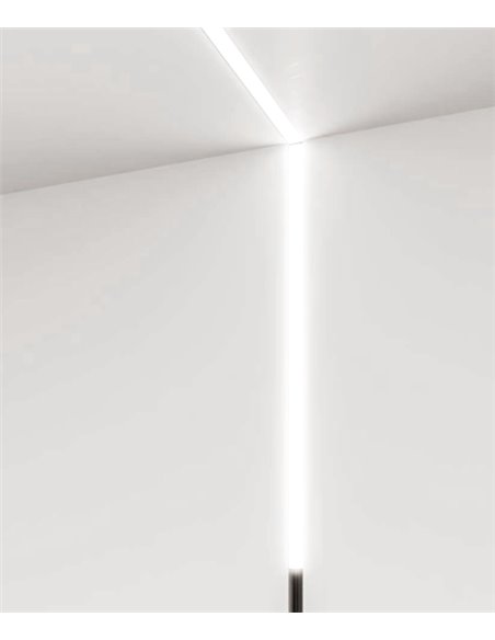 Track light 48V Line - Beneito & Faure - LED lamp 3000K, Aluminium matt black, Available 3 sizes