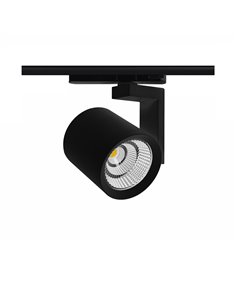 Lena three-phase track spotlight - Beneito & Faure - Colour temperature adjustable in 2.700K / 3.200K / 4.000K, Adjustable head 2