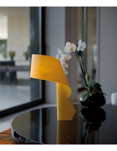 Lámpara de mesa de madera natural en 11 colores - Air - LZF
