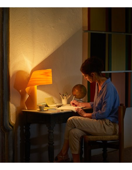 Lámpara de mesa de madera natural en 11 colores - Air - LZF