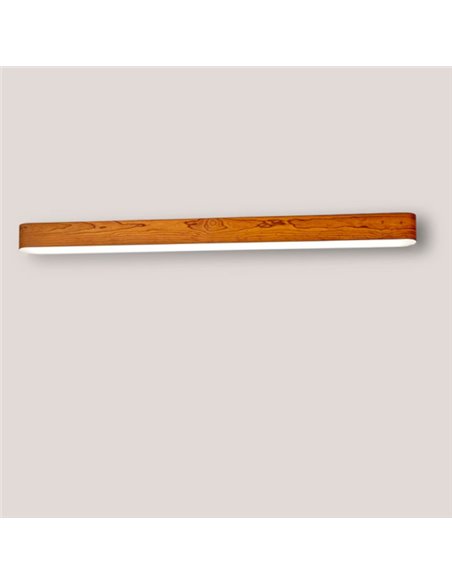 Aplique de pared de madera natural en 11 colores regulable Led control remoto - I Club Slim - LZF