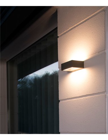 grey LED wall lamp - - Faro
