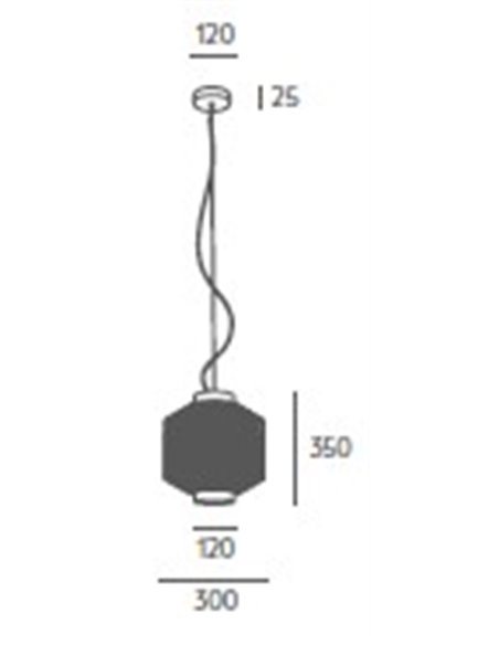 Estiu pendant light - Massmi - Braided rope lamp, Available in 3 sizes, 1xE27