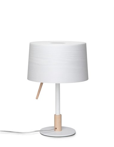 Nordic table lamp - Massmi - Nordic style lamp, Wooden lampshade, 2 sizes