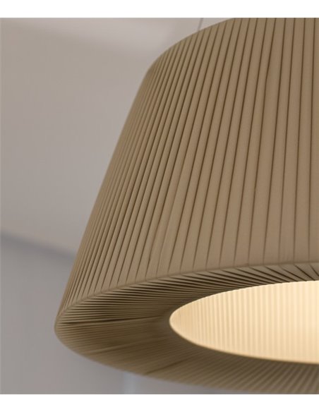 Versus pendant light - Massmi - Silk ribbon lampshade, Available in 3 sizes
