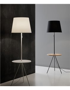 Hold floor lamp - Massmi - Lamp with wooden coffee table, Height: 168 cm