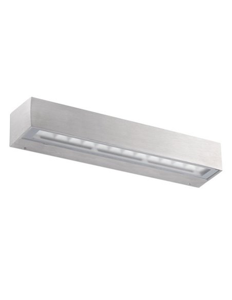 Tacana outdoor wall light Tacana - Faro - Satin aluminium lamp, IP65, LED 3000K